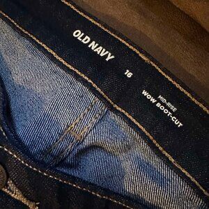 Old Navy Jeans Dark Wash - WOW Boot Cut Size 16
